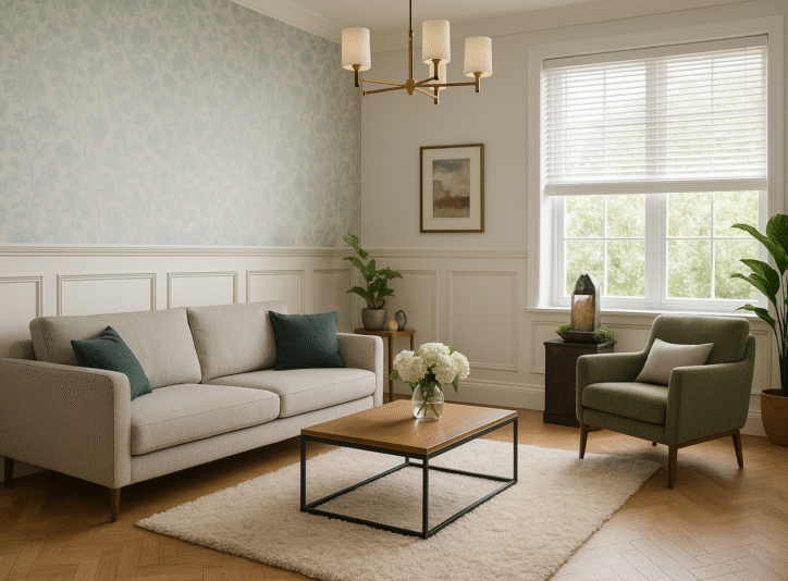 Calm balanced luxury interior design Chennai