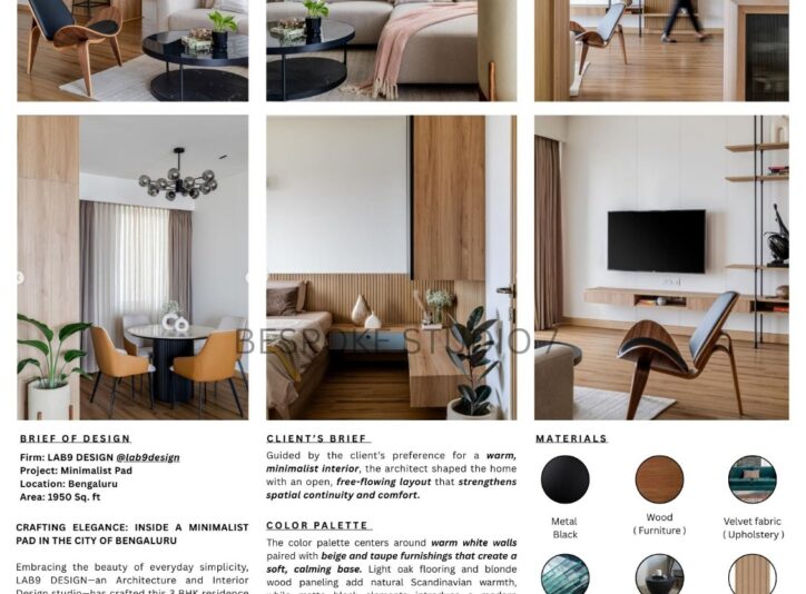 Studies on texture, colour palettes, materials, light, room layouts and ventilation are absolutely crucial in the early stages of design.