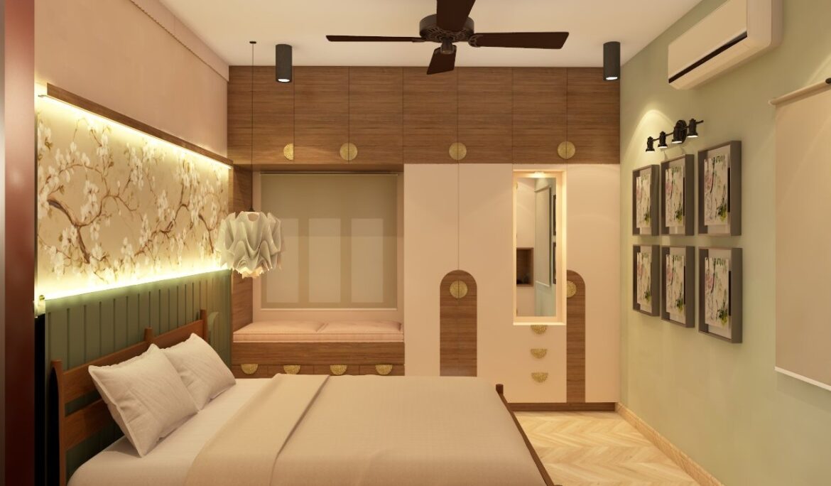 A spa-like bedroom designed to restore wellbeing.