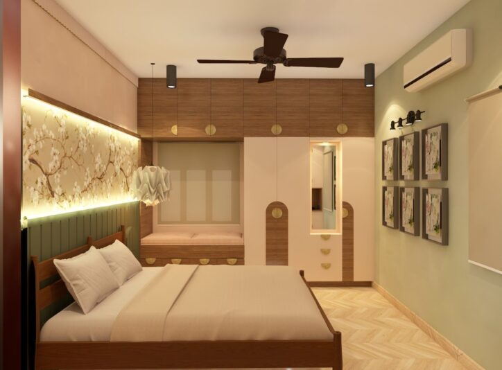A spa-like bedroom designed to restore wellbeing.